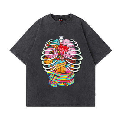 Playera Estampada de Manga Corta