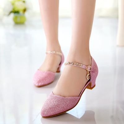 Sandalias Princesa de Tacón Alto con Punta Afilada para Niñas - Colección Otoño - Image 3