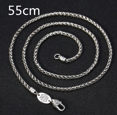 Colgante de Plata 925 con Mantra de Seis Caracteres y Bronce Giratorio - Image 9