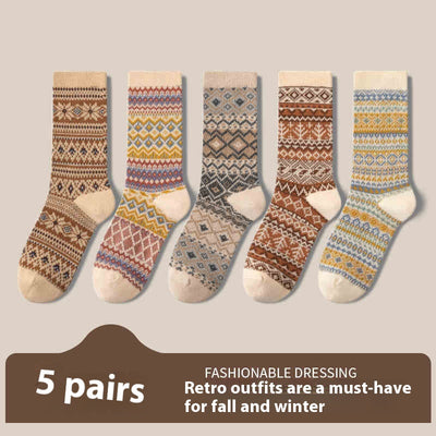 Calcetines Étnicos Retro Desodorizantes para Mujer - Image 11