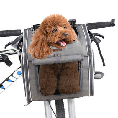 Canasta Frontal para Bicicleta - Transporte Seguro para Mascotas - Image 14