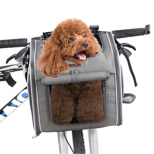 Canasta Frontal para Bicicleta - Transporte Seguro para Mascotas - Image 14