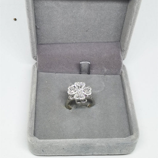 Anillo Giratorio de Cobre con Micro Incrustaciones para Mujer - Image 11