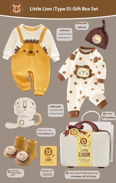 Conjunto de Regalo Bebé Suéter Tejido Pequeño León - Image 5