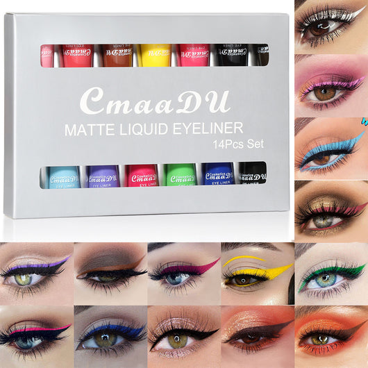 Set de 14 Delineadores Líquidos Mate de Colores - Image 8