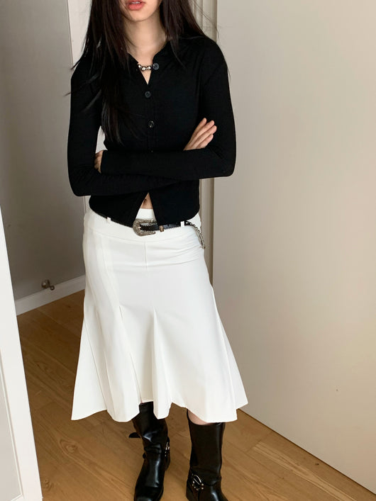 Blusa Asimétrica de Botones con Solapa Clásica - Image 11