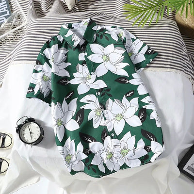 Camisa Estampada de Manga Corta para Hombre - Image 5