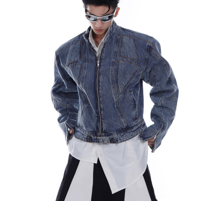 Chaqueta Vaquera Corta Estilo Americano para Hombre - Primavera y Otoño - Image 12
