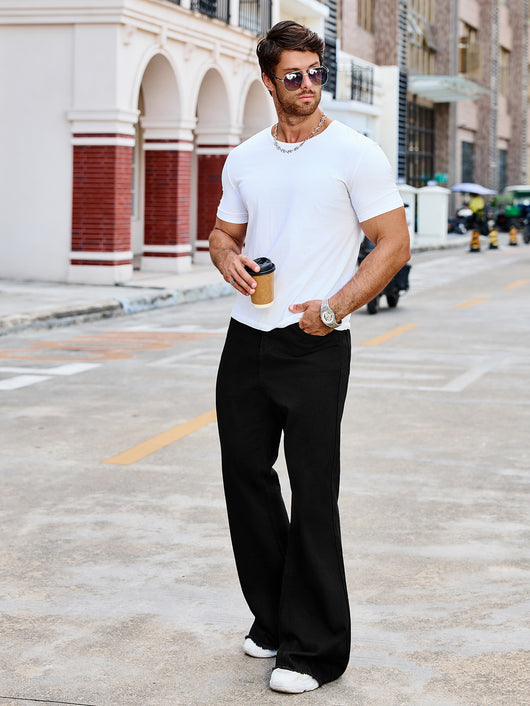 Jeans Bootcut Cintura Alta Negros Slim Casual - Image 8