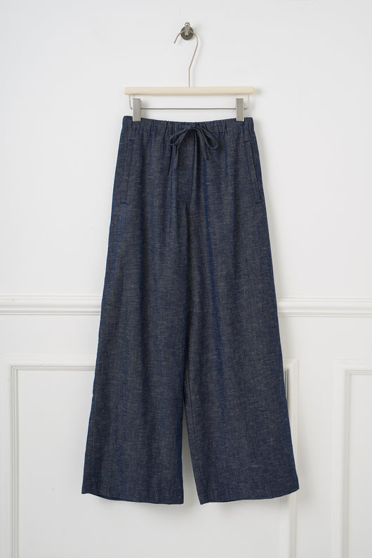 Pantalones Vaqueros Anchos con Cintura Elástica y Cordón Ajustable - Image 33