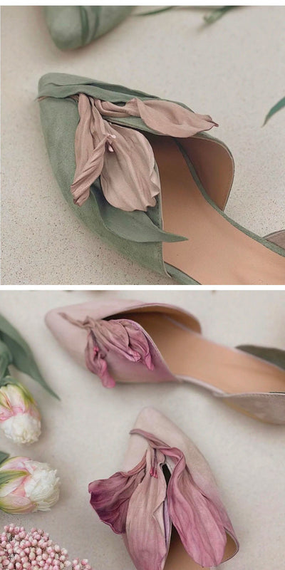 Zapatos Planos de Diseño Estético con Pétalos - Image 8