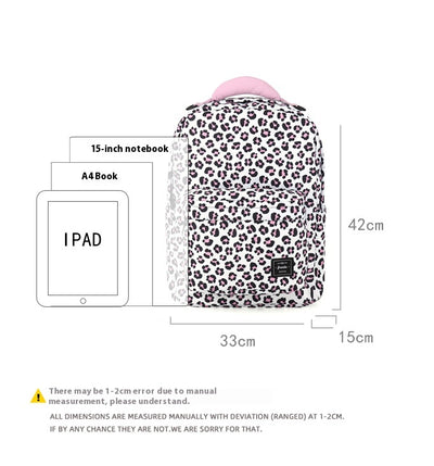 Mochila Casual Leopardo Gran Capacidad - Perfecta para Viajes - Image 8