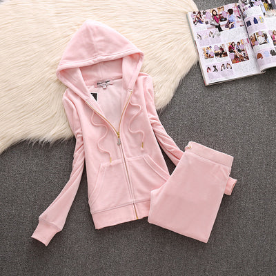 Traje Casual de Terciopelo Talla Grande - Conjunto de Dos Piezas Elegante - Image 7