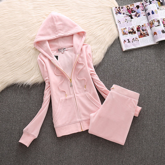 Traje Casual de Terciopelo Talla Grande - Conjunto de Dos Piezas Elegante - Image 7