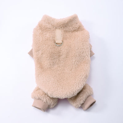 Ropa para Mascotas en Poliéster - Colores Sólidos con Pelaje - Image 25