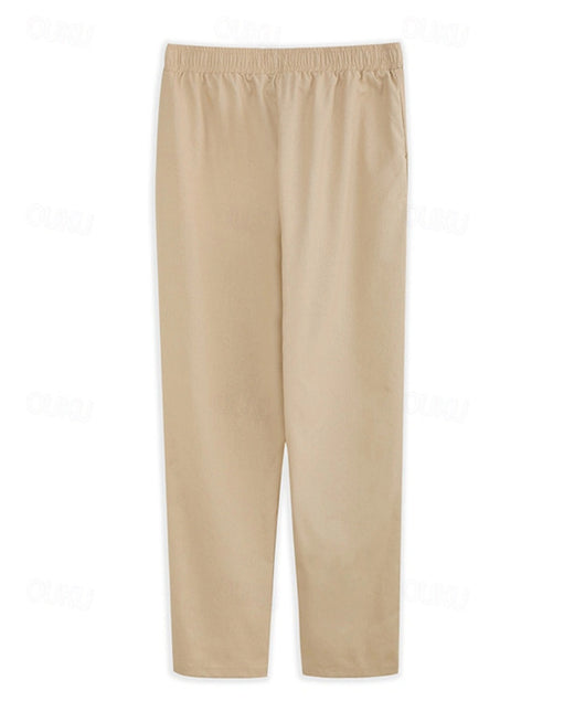 Pantalones Hombre Verano Cintura Elástica Transpirables - Image 18