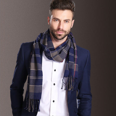 Bufanda Escocesa para Hombre Invierno Cálida Estilo Europa - Image 21