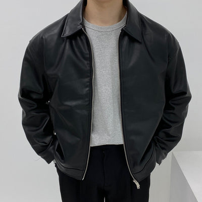 Chaqueta de Cuero para Motociclista Estilo Baseball - Image 11