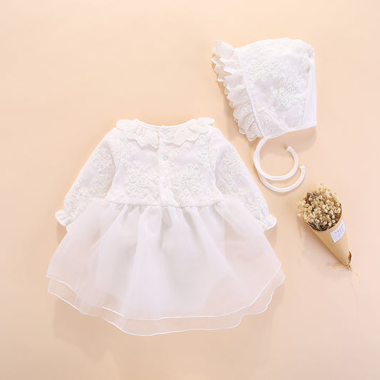 Vestido Princesa de Manga Larga para Bebé con Tiara - Image 2