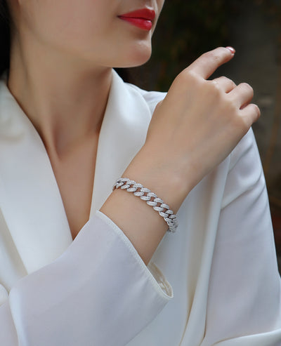 Pulsera de Plata S925 con Moissanita - Juego de Joyería de Lujo Brillante - Image 8