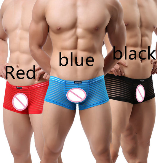 Calzoncillos Boxer Estilo Moderno con Patrón Rayado Perspectiva - Image 3