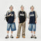 Polo Retro con Contraste de Colores y Estampado de Letras