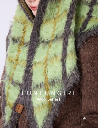 Rebozo de Algodón a Cuadros - Chal Cálido para Mujer - Image 18