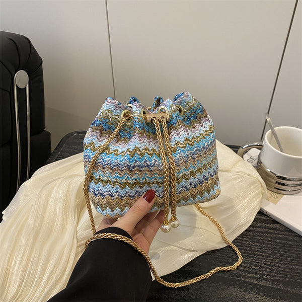 Bolsa de Playa Diamond con Cadena - Bolso Bandolera y Hombro para Mujer