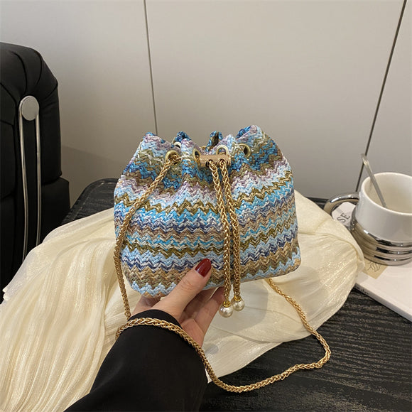 Bolsa de Playa Diamond con Cadena - Bolso Bandolera y Hombro para Mujer