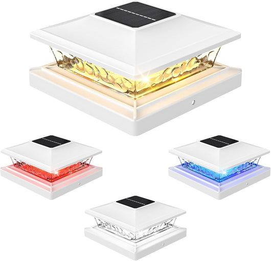 Lámpara Solar LED Bicolor para Barandales de Villa y Patios - Image 22