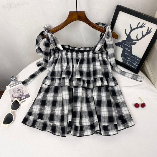 Blusa Sin Mangas Estilo Western con Volantes - Diseño Juvenil y Moderno