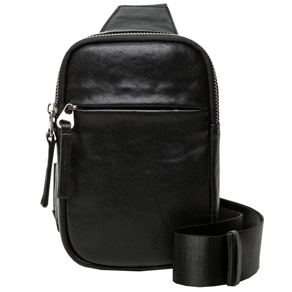 Bolsa Carteiro de Couro Genuíno Premium para Esportes e Viagens