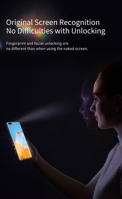 Protector de Pantalla Curvo Anti Explosión para P40 - Película Suave Negro - Image 19