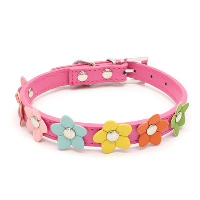 Collar para Mascota con Flores en PU - Image 5