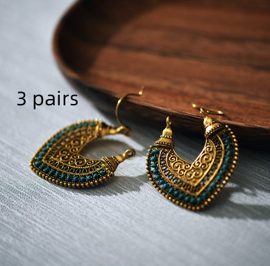 Aretes Tejidos en Forma de Corazón - Image 10