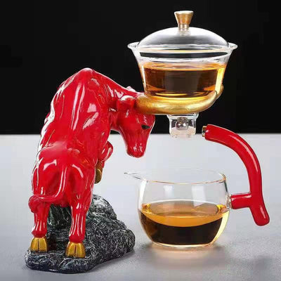 Juego de Té Automático en Vidrio Borosilicato Premium
