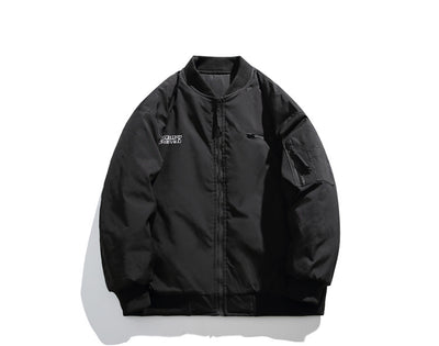 Chaqueta de Algodón con Bordado de Letras - Estilo Casual Sofisticado - Image 9