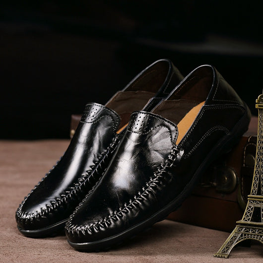 Zapatos Casuales de Cuero para Hombre Estilo Británico Ligeros y Versátiles - Image 7