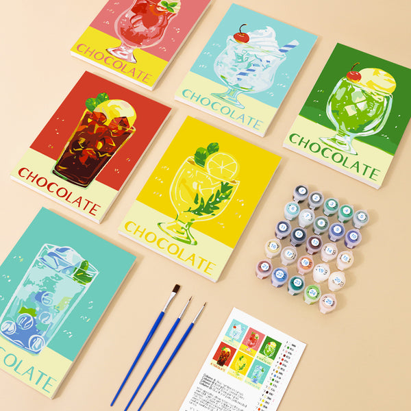 Kit de Pintura al Óleo Digital DIY - Paisajes y Flores