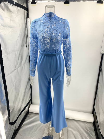 Jumpsuit de Encaje Elegante con Flecos para Mujer - Image 8