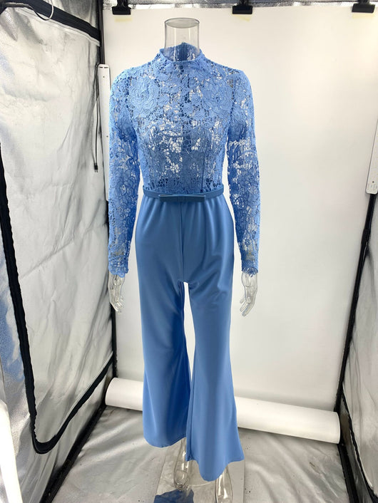 Jumpsuit de Encaje Elegante con Flecos para Mujer - Image 8