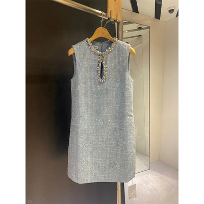 Vestido Sin Mangas con Lentejuelas y Cuello Redondo - Colección Primavera - Image 4