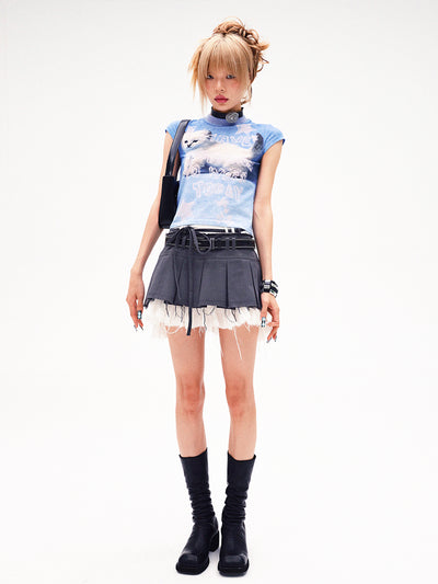 Blusa Estampada Cuello Redondo Ajustada para Mujer - Image 9