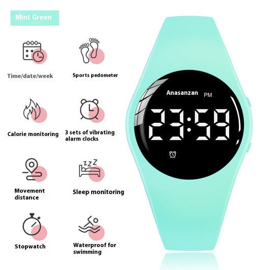 Reloj Deportivo Despertador Vibración Impermeable para Estudiantes - Image 8