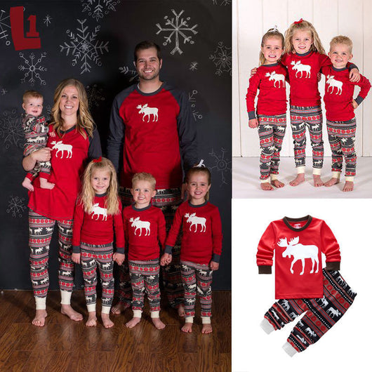 Pijamas Navideños Estampado Reno para Toda la Familia - Image 13