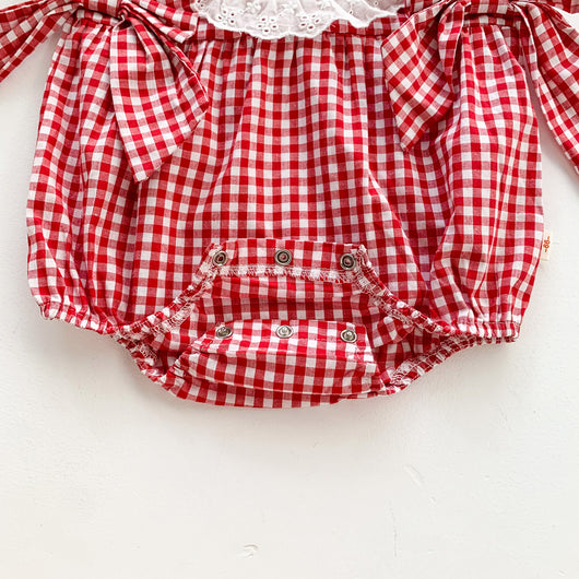 Enterizo Infantil de Encaje de Algodón con Diadema - Diseño Triangular Ligero para Niña - Image 18