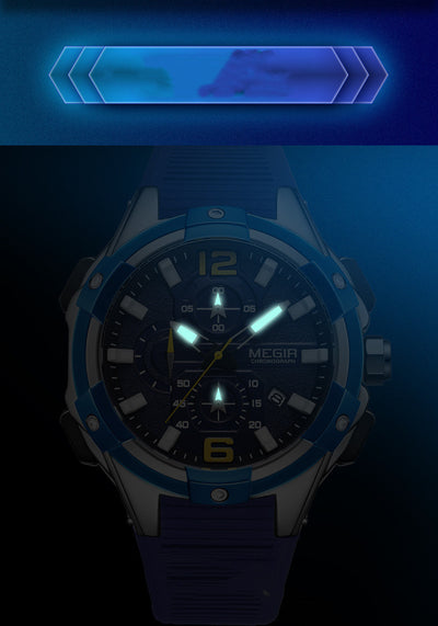 Reloj Deportivo Multifunción con Calendario Grande, Resistente al Agua y Correa de Silicona - Image 6