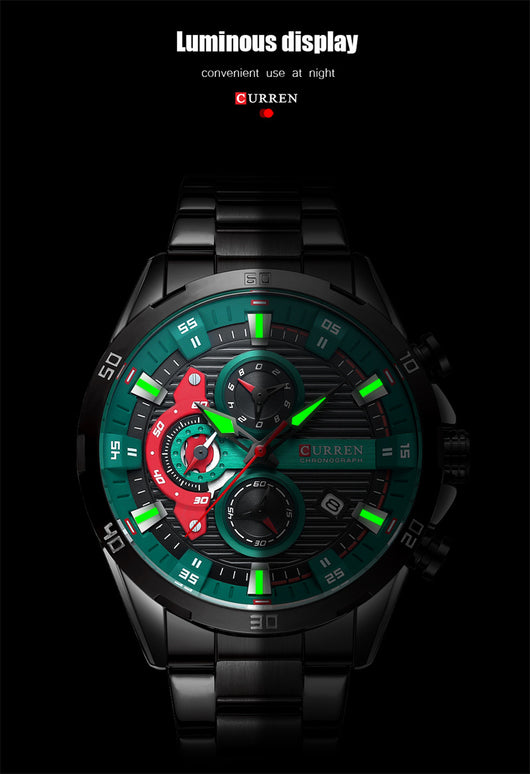 Reloj de Motociclista Acero Inoxidable Seis Manecillas - Image 13