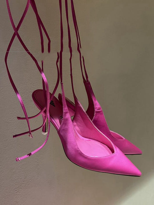 Sandalias de Tacón Alto con Punta Afilada y Tira al Tobillo - Diseño Europeo Exclusivo - Image 9
