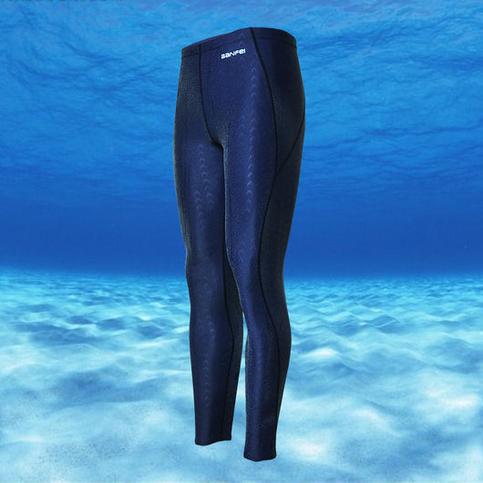 Traje de Baño Competencia Shark Skin Protección Solar Piernas Largas Hombre